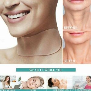 ערכות איפור Reusable Anti Wrinkle Chest Neck Eye Face Silicone Pad Removal Patch Skin Care ~
