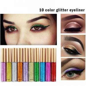 ערכות איפור Waterproof Shiny Eyeshadow Glitter Liquid Eyeliner Makeup Eye Liner Pen Metallic