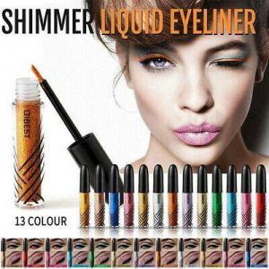 ערכות איפור Waterproof Shiny Eyeshadow Glitter Metallic Liquid Eyeliner Makeup Eye Liner Pen
