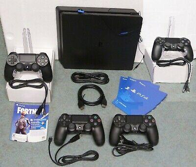 ערכות איפור Sony Playstation 4 Original, SLIM or PRO BLACK System w/ Controller, Game & MORE