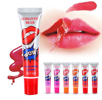 ערכות איפור 6 Colors Makeup Lipstick Liquid Tint Long Lasting Lip Gloss Tattoo Pack Wow Lips