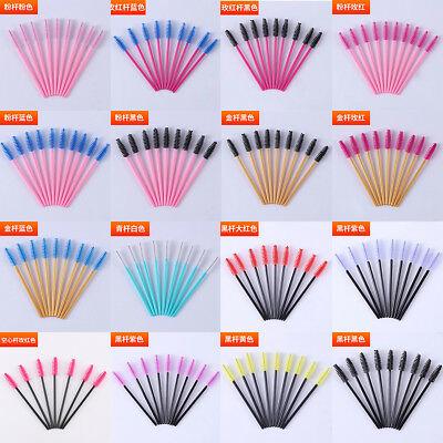 ערכות איפור 50/100 PCS Disposable Eyelash Wands Mascara Brushes Eye Lash Extension Spoolers
